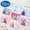 Disney Anime Frozen Elsa Coin Purse Kawaii Princess Sofia the First Wallet Cartoon Children PU Storage Bag Gifts.