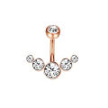 Crystal Belly Button Rings Navel Ring Zircon Dangle Body Belly Barbell Jewelry ANLAN. 