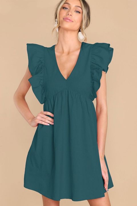 Women's%20Stylish%20Cotton%20Soft%20Summer%20Dress%20with%20Ruffle%20Trim%20and%20Flattering%20V-Neck%20-%20Image%205