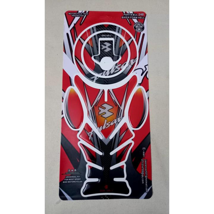 Fuel Tank Pad Protector Sticker For Pulsar Motorcycle. Red - Bike Stickers