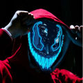 Good nightHorror Halloween GlowMasks Led Luminous Scream Venom Mask Carnival Masquerade Party Cosplay Scorpion Mask New.
