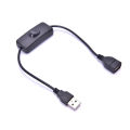 28cm USB Cable with Switch ON/OFF Cable Extension Toggle for USB Lamp USB Fan Demoo. 