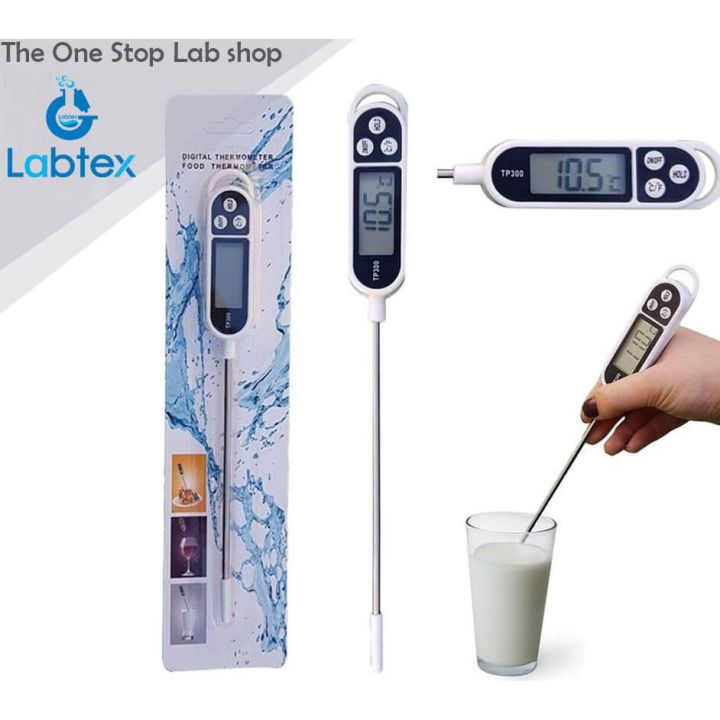 Electronic Digital Bbq Thermometer -50 To 300'C Instant Read Oven Thermometer Tools Probe Household Thermometer With Long Probe - Thermometer