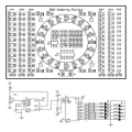 3X Rotating LED SMD NE555 Soldering Practice Board DIY Kit Fanny Skill Training DIY Kit Electronic PCB Board Module Suit.