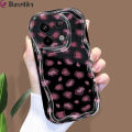 Jizetin for Xiaomi Poco X6 Pro 5G Back Cover Leopard Print Cream Wavy Edge Soft Silicone Phone Case. 