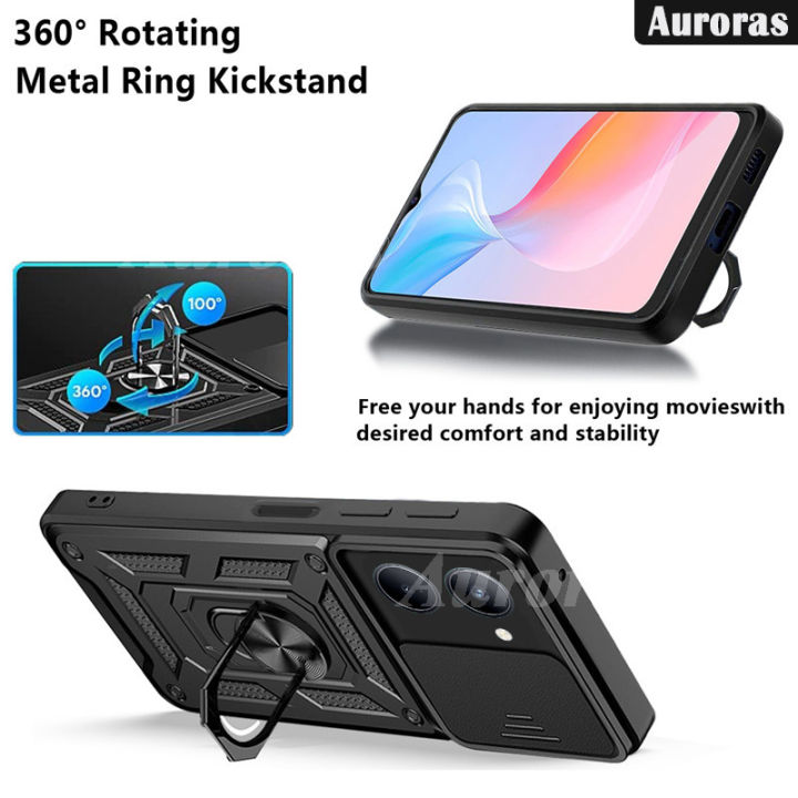 Phone%20cover%20For%20Vivo%20Y18%20Y18S%20case%20shell%20Camera%20Lens%20Protector%20Shockproof%20Armor%20Iron%20Metal%20Car%20Ring%20Kickstand%20Bracket%20For%20vivo%20Y18%20Y18S%20Cases%20Housing%20-%20Image%208