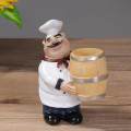 Chef Decor Statue Sculpture for Kitchen Decorations Shop Tabletop.