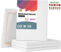 White Premium Canvas 8x8 inch 2 pcs. 
