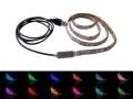 Bias Lighting for HDTV 2m/6.5ft USB LED Strip Multicolor RGB Backlight Kit Cuttable with 60LEDs for Flat Screen TV LCD Desktop PC Monitors (White).