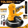TOLSEN Electric Drywall Sander 900W 180mm, Drywall Sander with Vacuum and LED Light 5 Variable Speed w/ 10pcs Accessories, CE Approved Industrial Series Model: 79584.