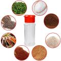 3Pcs Plastic Spice Salt Pepper Shaker Seasoning Jar Portable Camping Condiment Vinegar Bottle Kitchen Cruet 100 Ml. 