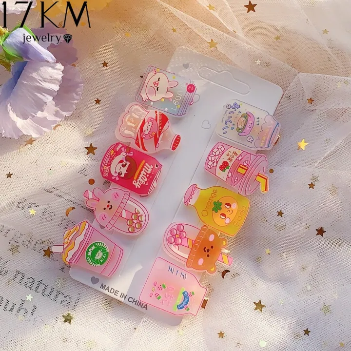 17KM%20Korean%20Version%20of%20Ten%20New%20Children's%20Cartoon%20Cola%20Drink%20Bottle%20Hairpin%20Sweet%20Broken%20Hair%20Clip%20with%20Milk%20Tea%20Juice%20Bangs%20Clip%20Hair%20Accessories%20-%20Image%206