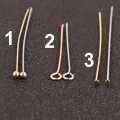 100pcs 316L Stainless Steel Flat Head Pin For Jewelry Making Supplies Ball pins Jewelry Findings Headpins Eye Pins Accessories. 