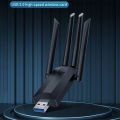 1200Mbps WiFi USB Adapter Dual Band 2.4G 5Ghz Wi-Fi Dongle With 4 Antenna USB3.0 High-Speed Wireless Card Receiver For PC Laptop Tetuo. 