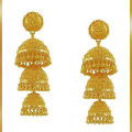 New Beautiful Metal Earring With Stone / Jhumka Kaner Dul For Women - Ear Ring. 