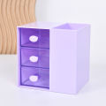 SimpleinsWind Transparent Desktop Storage Box Drawer Student Stationery Pen Holder Dorm Sundries Compartmented Storage Boxes. 