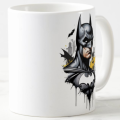 Batman Photo Printed Premium Quality White Ceramic Gift Mug | Batman Mug | Your Favorite Superhero Batman Mug. 
