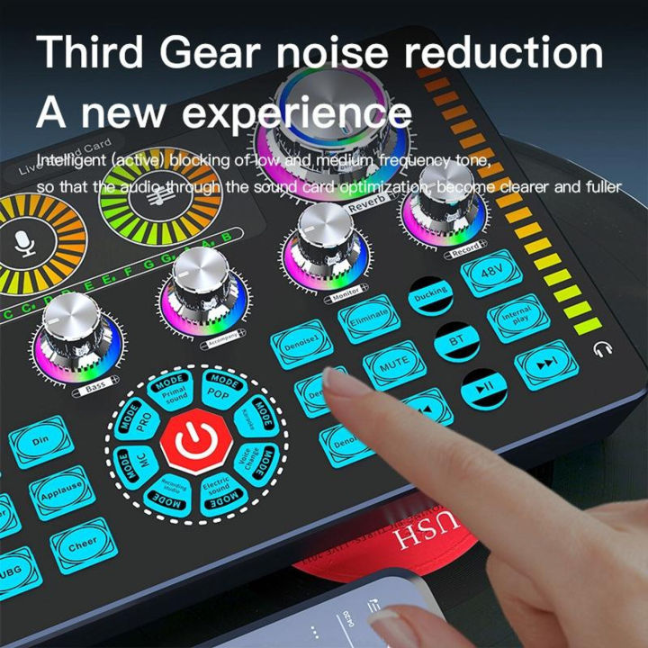 Professional%20Performance%20Q7%20Sound%20Card%20Audio%20Mixer%20for%20Recording%20Live%20Streaming%20Sound%20Card%20Kit%20-%20Image%205