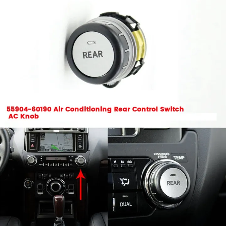 55904-60180%20AC%20Air%20Conditioning%20AUTO%20Unit%20Rotary%20Knob%20Switch%20-%20Image%2010