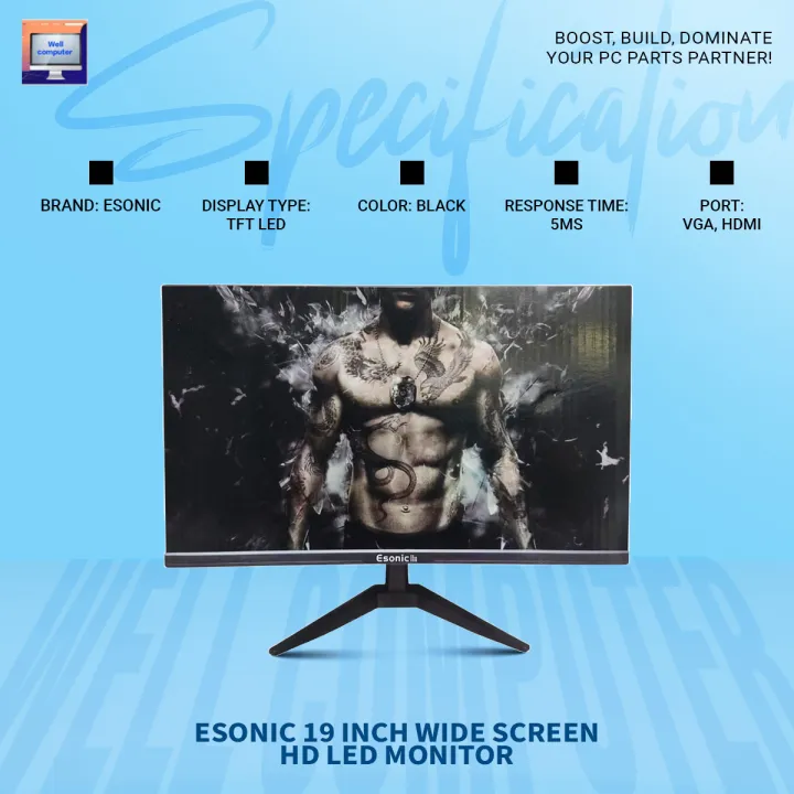 Esonic%2019%20Inch%20Wide%20Screen%20HD%20LED%20HDMI&VGA%20Monitor%20-%20Image%203