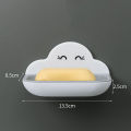 Soap Dish Wall-Mounted Punch-Free Toilet Bathroom Light Luxury Soap Draining Rack New Household Double-Layer Soap Holder. 
