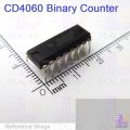 2Pcs- CD4060 Binary Counter IC CD 4060 Dual In Package DIP 16 Pin IC Electrical Circuitry & Parts.