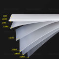Frosted Translucent PP Plastic Plate PVC Thin Plastic Sheet DIY Model Material Processing Accessories Thickness 0.3/0.4/0.5~2mm.