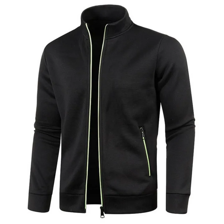 Men%20Fall%20Winter%20Sweater%20Coat%20Zipper%20Pockets%20Knitted%20Thin%20Cardigan%20Stand%20Collar%20Long%20Sleeves%20Solid%20Color%20Daily%20Wear%20Men%20Jacket%20-%20Image%202