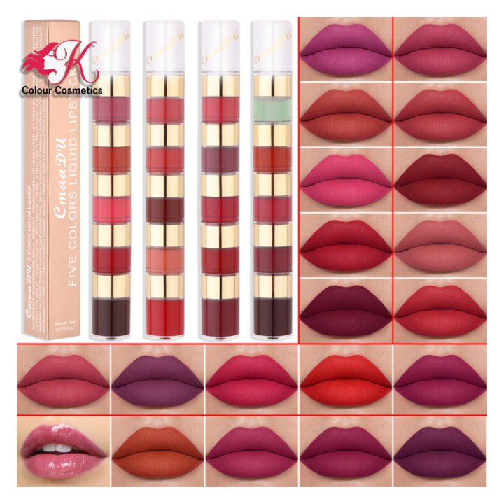 Cmaadu 5 in 1 Lipstick set (Shed-03 & 04)