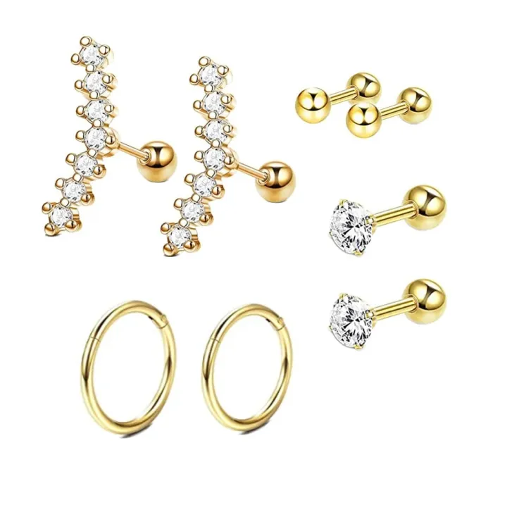 Stainless%20Steel%20Crystal%20Cartilage%20Earring%20Set%2016G%20Heart%20Ear%20Tragus%20Piercing%20Helix%20Earrings%20Hoop%20Bulk%20Stud%20Ear%20Rings%20Pircing%20Lot%20-%20Image%203