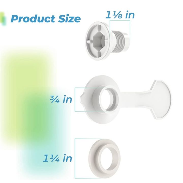 3Pack%20Replacement%20Drain%20Plug%20for%20Coolers,%201%20Inch%20Shaft,%20Includes%20Gasket%20and%20Drain%20Cap%20-%20Image%202