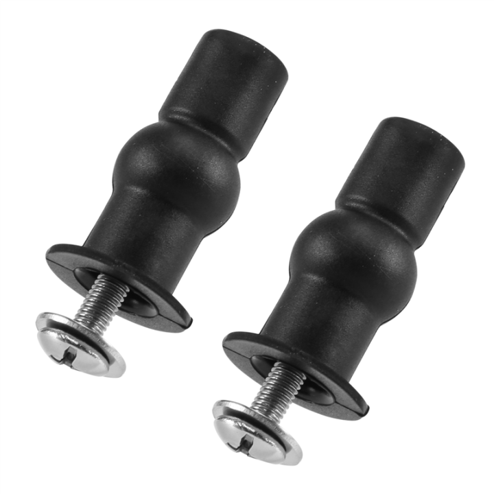 Toilet TOP FIX Seat Hinge Hole Well Nut Screw Rubber Back Pair