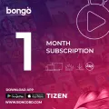 1 Month Bongo Subscription (Three Devices, two Streams). 