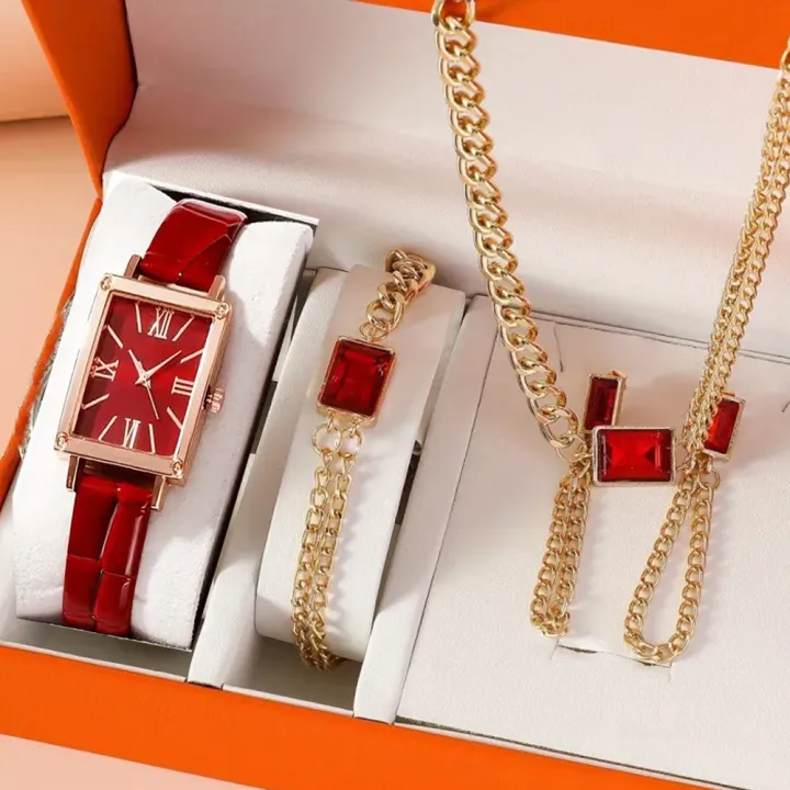 Ladies%20Fashion%205pcs%20Square%20Dial%20Wristwatch%20Set%20Women's%20PU%20Leather%20Strap%20Watch%20and%20Matching%20Jewelry%20Girl%20Waterproof%20and%20Durable%20Watches%20-%20Image%203