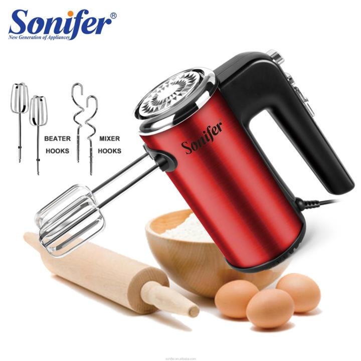 Sonifer%20Electric%20Whisk%205-Speed%20Ultra%20Power%20Hand-held%20Baking%20Mixer%20SF-7024,red,400W%20-%20Image%202