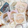 RHS Online 10PCS Whispering Among Flowers Series Hollow Out Border Card Material Paper Package DIY Journaling Planner Diary Crafts Scrapbooking. 