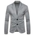Men Slim Fit Formal Two Button Suit Coat Jacket Tops. 