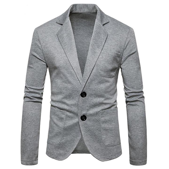 Men%20Slim%20Fit%20Formal%20Two%20Button%20Suit%20Coat%20Jacket%20Tops%20-%20Image%207
