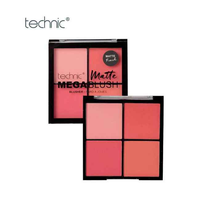 TECHNIC MEGA BLUSH PALETTE 4 color MATTE Mega Blush 11.2g