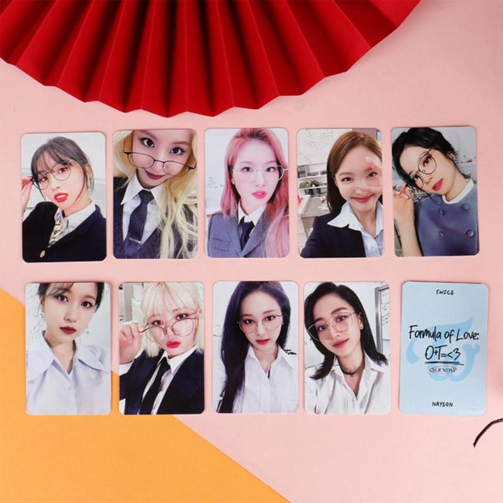9Pcs/Set Kpop TWICE Photocards Formula Of Love Lomo Cards Photocard Small Card For Fans Collection Gifts