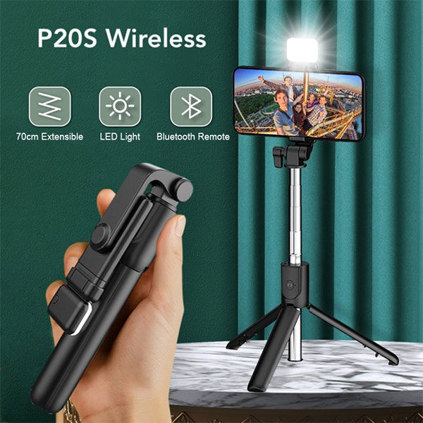 Mini live Broadcast Selfie Stick P-20S Wearless by Uradhura Gadgets