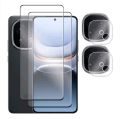 2in1 4in1 Combo For IQOO 13 Ultrasonic Fingerprint Support Screen Protector Camera glass.