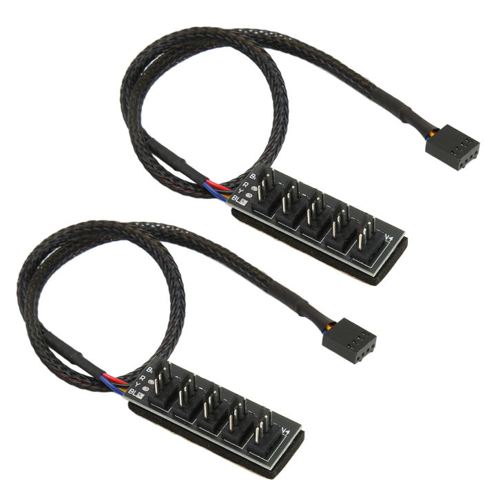 PWM%20Fan%20Hub,%202Pcs%20PC%20Fan%20Hub%2013.8in%20Cable%20Length%20for%20Desktop%20-%20Image%202