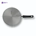 Electro Aluminium Classic Roti Tawa 26cm | Food Grade Aluminum | Gas Saving Flat Tawa | Silver.