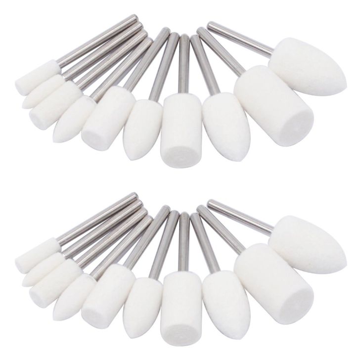 Durable%2020Pcs%20Wool%20Felt%20Mounted%20Mandrel%20Polishing%20Buffing%20Wheels%20Grinding%20Bits%20Grinder%20Head%20Polish%20Watch%20Jewelry%20Rotary%20Tool%20Accessories%20Attachment%20-%201/8%20Inch%20Shank%20-%20Image%202