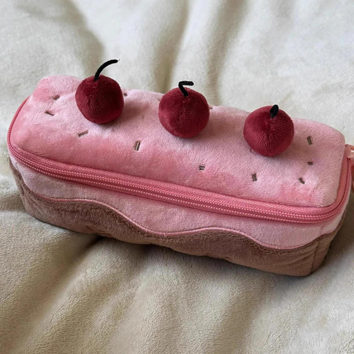Exquisite%20Cherry%20Cake%20Pen%20Bag%20Themed%20Design%20Cute%20Large%20Capacity%20Pencil%20Pouch%20Plush%20Pen%20Bag%20for%20Student%20Supplies%20School%20Essentials%20Gift%20Item%20Storage%20Art%20Supplies%20Carrier%20-%20Image%206