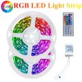 10M RGB Light Strip 3528 600LED Flexible LED Strip Light with 44 Key Remote+Controller for Christmas Living Room Bedroom. 