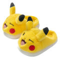 Pokemon Pikachu Children's Cotton Slippers Boys and Girls Winter Home Shoes Indoor Non-slip Parent-child Bag Heel Cotton Shoes. 