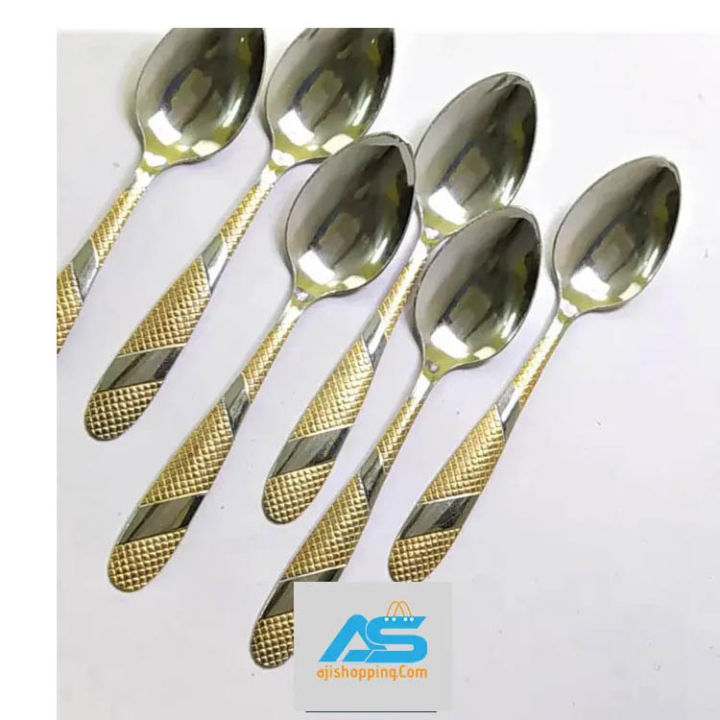 6%20Piece%20Steel%20Spoon%20Set:%20Multi-Design%206-Inch%20Long%20Spoons%20For%20Your%20Kitchen,%20Elevating%20Your%20Kitchen%20Essentials%20With%20A%20Set%20Of%206%20Multi-Design%20Steel%20Spoons%20-%20Image%203
