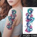 Waterproof Temporary Tattoo Sticker Blue Ice Dragon Plum Blossom Flash Tattoos Family Tree Fox Body Art Arm Tatoo Women Men. 